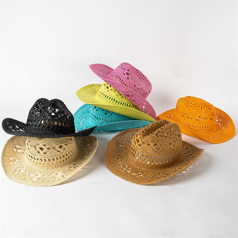 Outdoor Hollow Woven Straw Hat