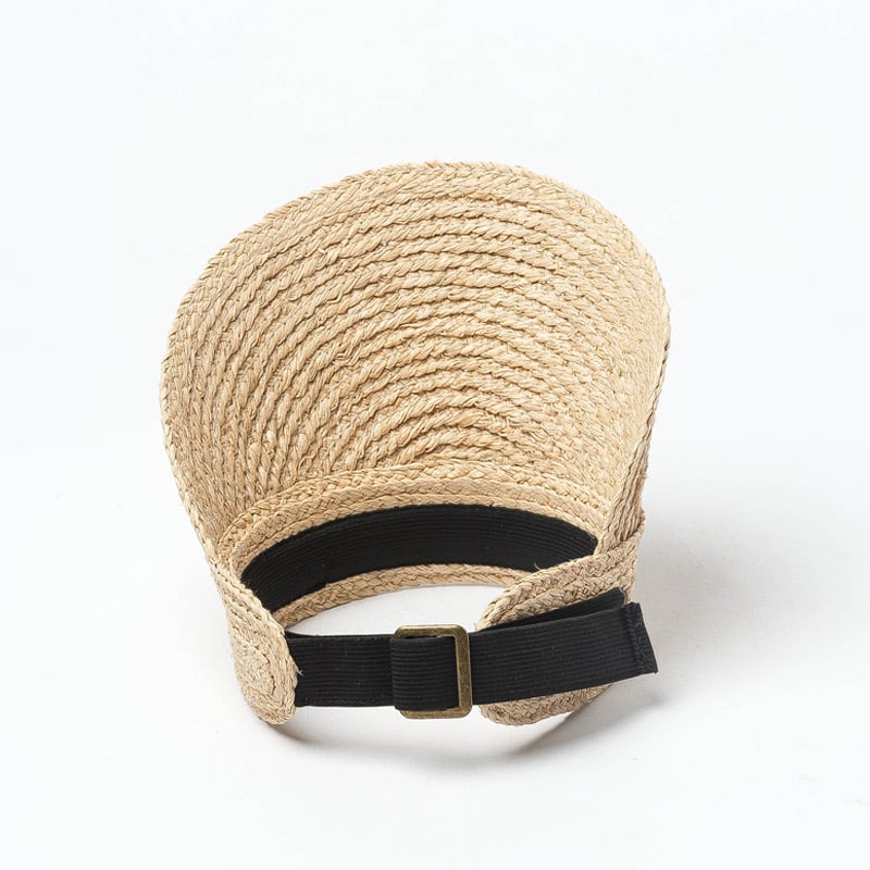 Elastic Band Raffia Hat