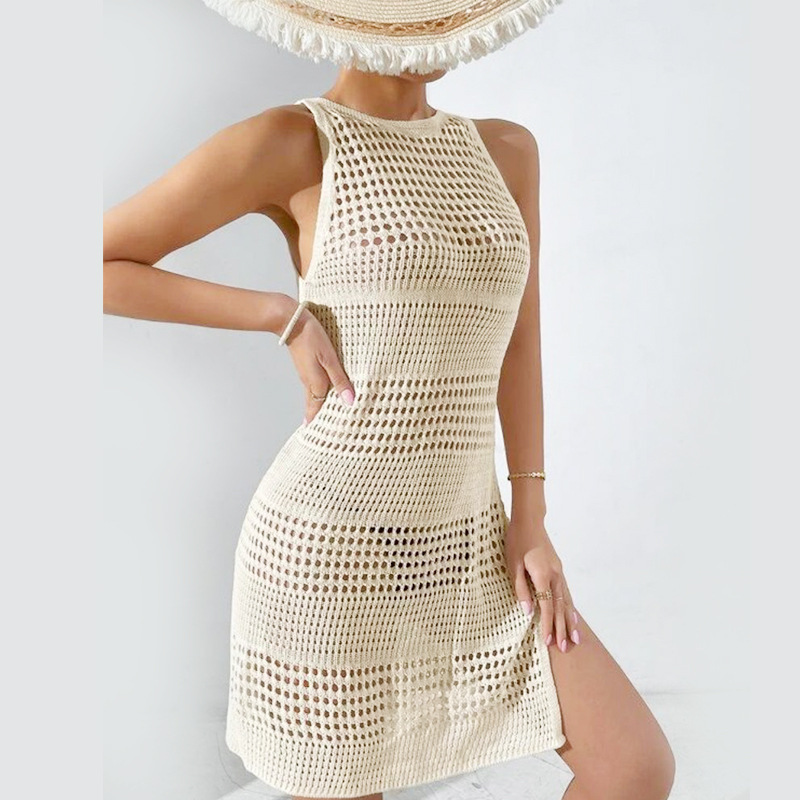 2024 Hot Sale Hollow-out Knitwear Beach Dress