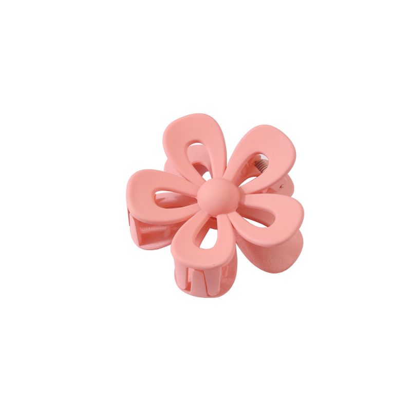 Flower Shaped Matt Plastic Hair Clip