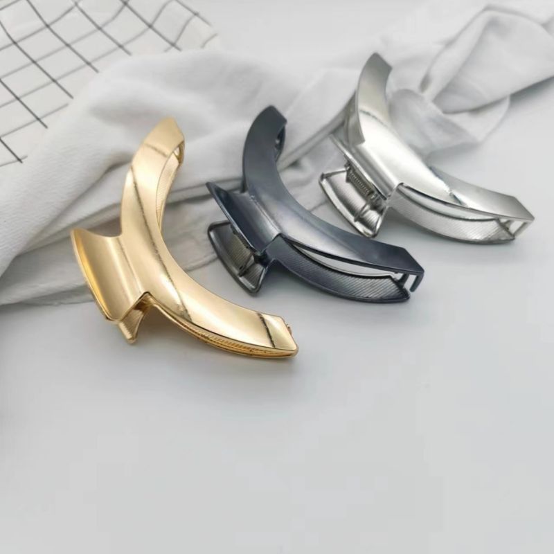 C Crescent Shape Metal Hair Claw Clip