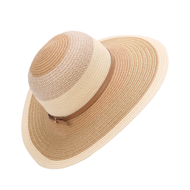 Wide Round With Belt Embilishment Sun Hat