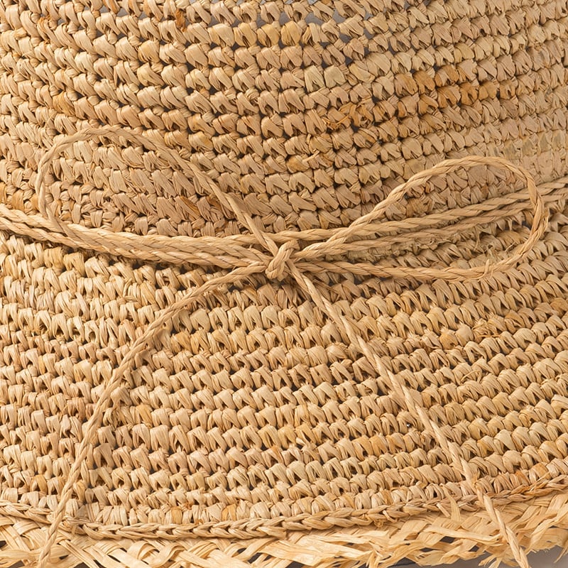 Ropehand-crocheted Raffia Fisherman Hat