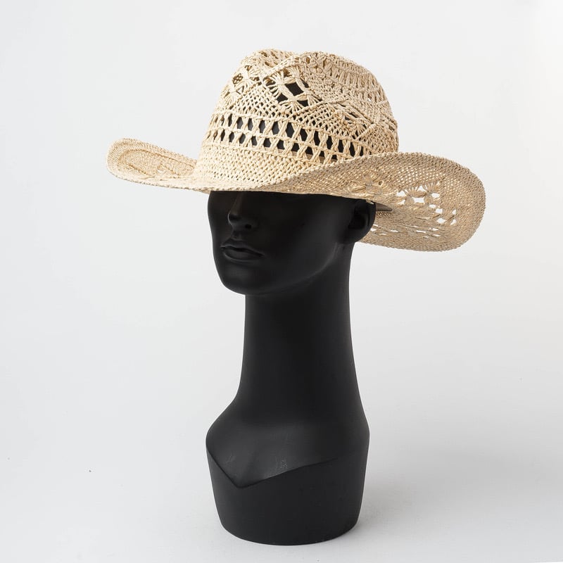 Outdoor Hollow Woven Straw Hat