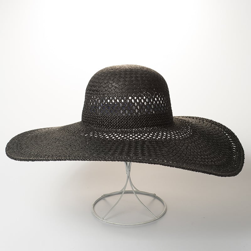 Black Large Hollow Dome Hat