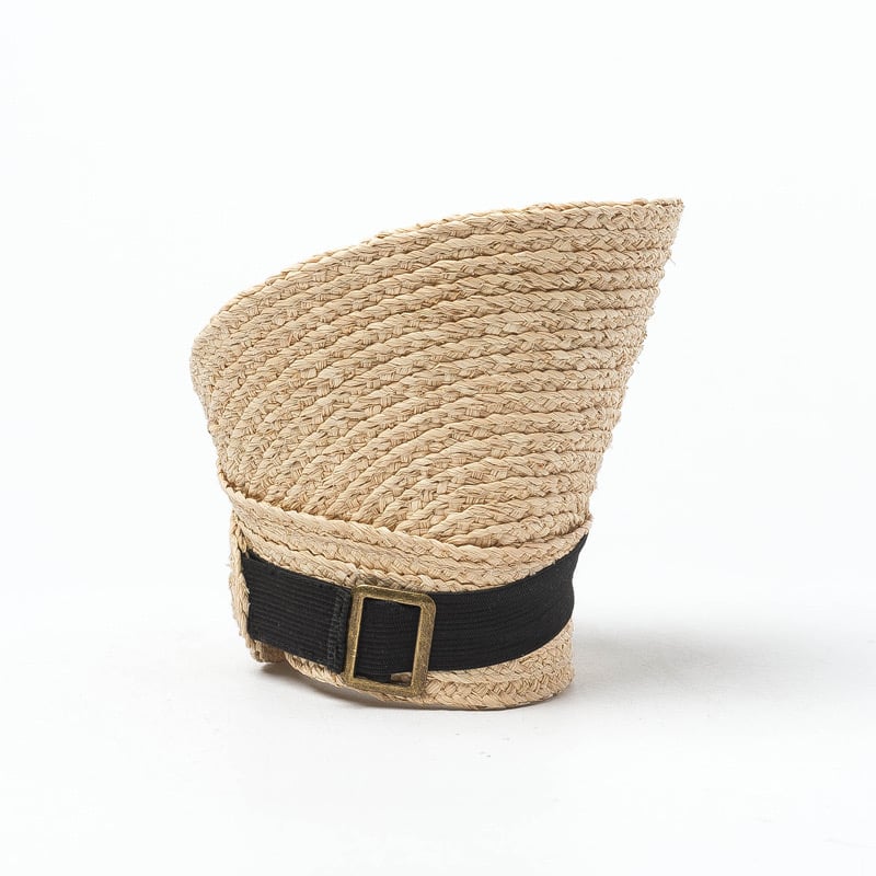 Elastic Band Raffia Hat