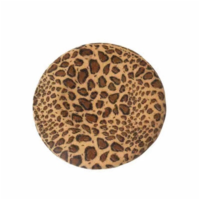 Vintage Leopard Print Beret