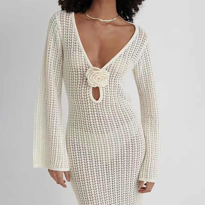 Hollow Out Cover Up Beachwear