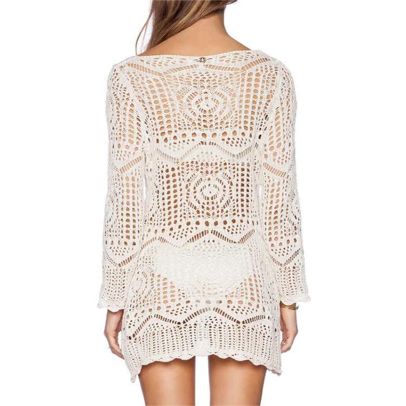 Sexy Girl White Crochet Short Skirt