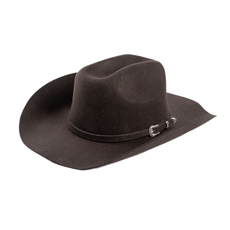 Western Felt Hat  With Belt