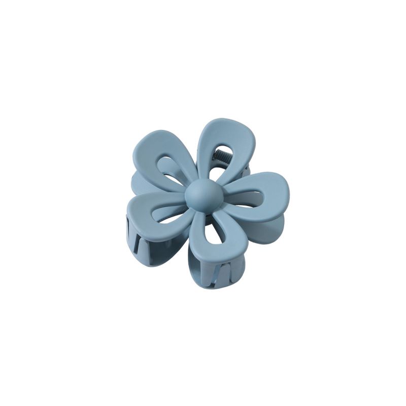 Flower Shaped Matt Plastic Hair Clip