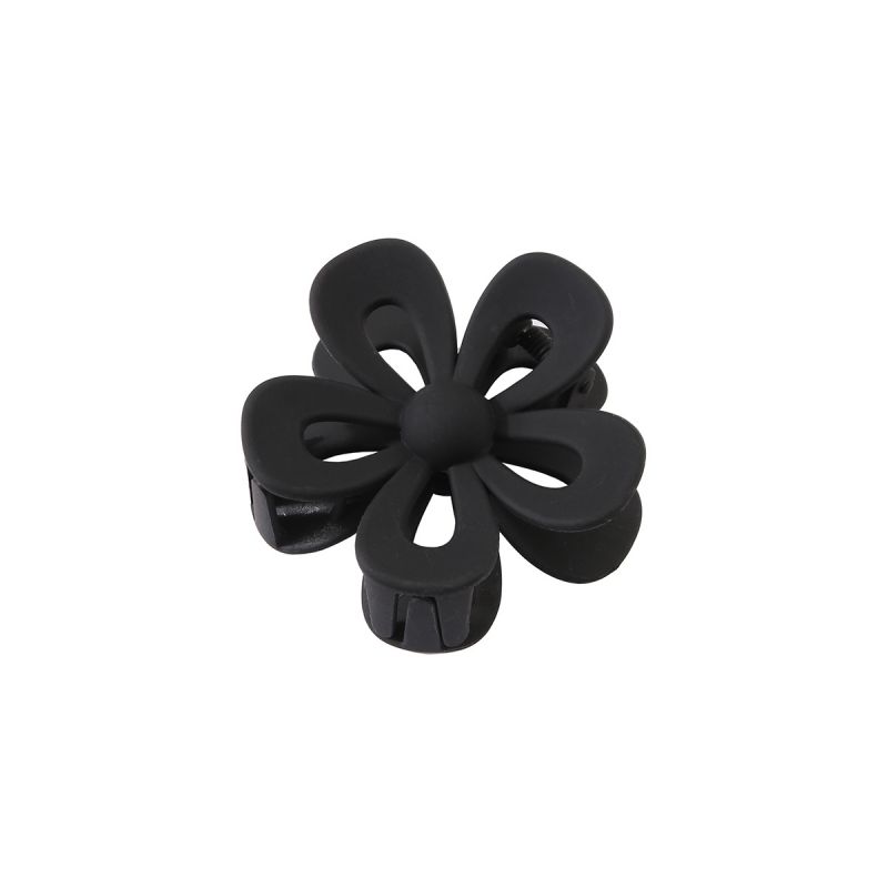 Flower Shaped Matt Plastic Hair Clip