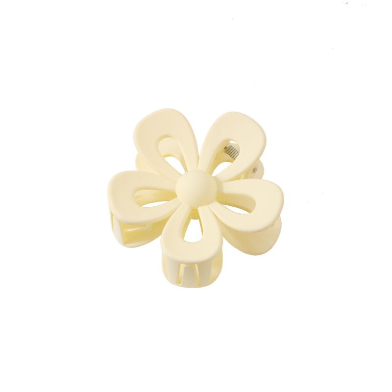 Flower Shaped Matt Plastic Hair Clip