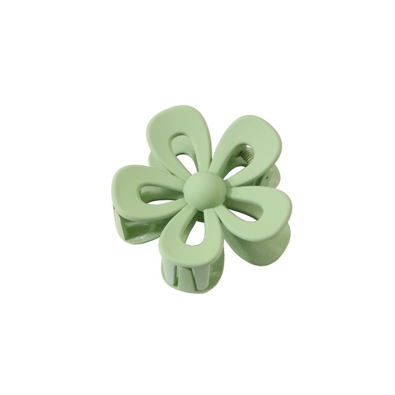 Flower Shaped Matt Plastic Hair Clip