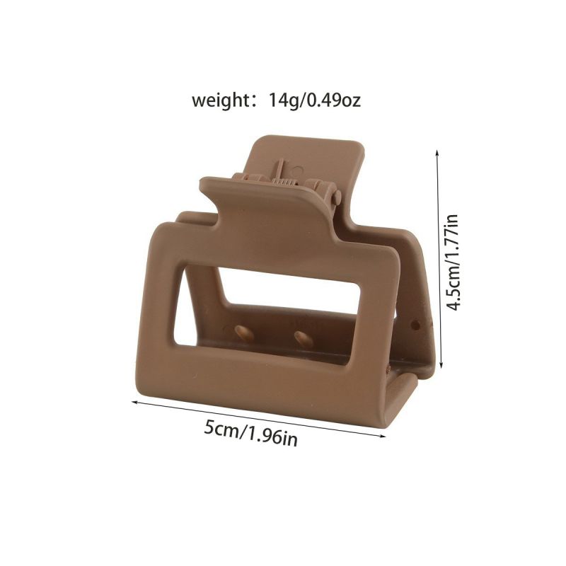 Middle Size Rectangular Plastic Claw Clip