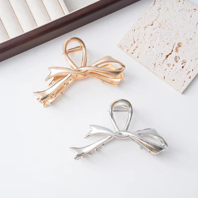 Bowknot Metal Hair Claw Clip