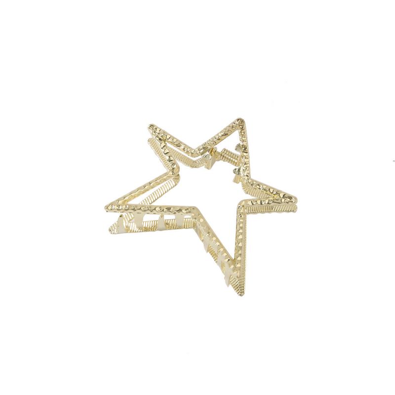 Alloy Hollow Five-pointed Star Hair Claw Clip