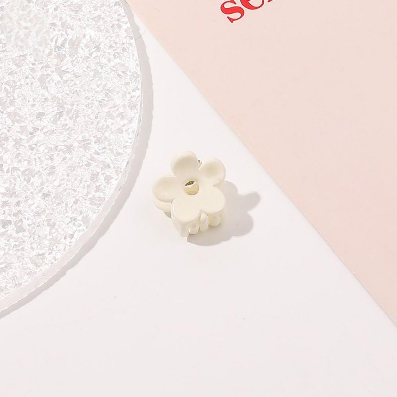 Small Flower Shiny/Matt/Transparent Plastic Claw Clip