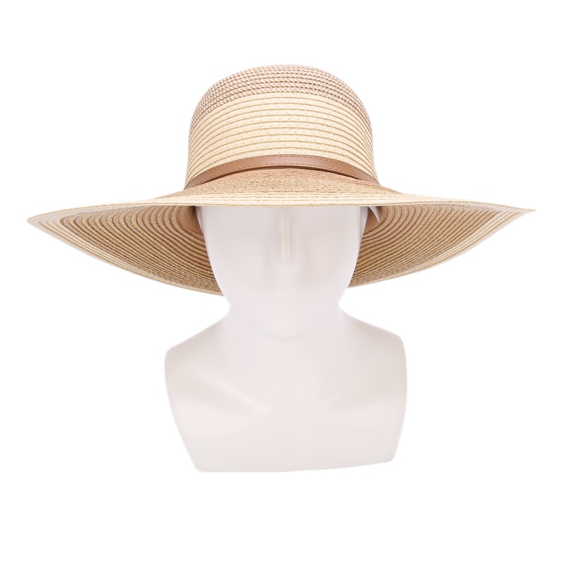 Wide Round With Belt Embilishment Sun Hat