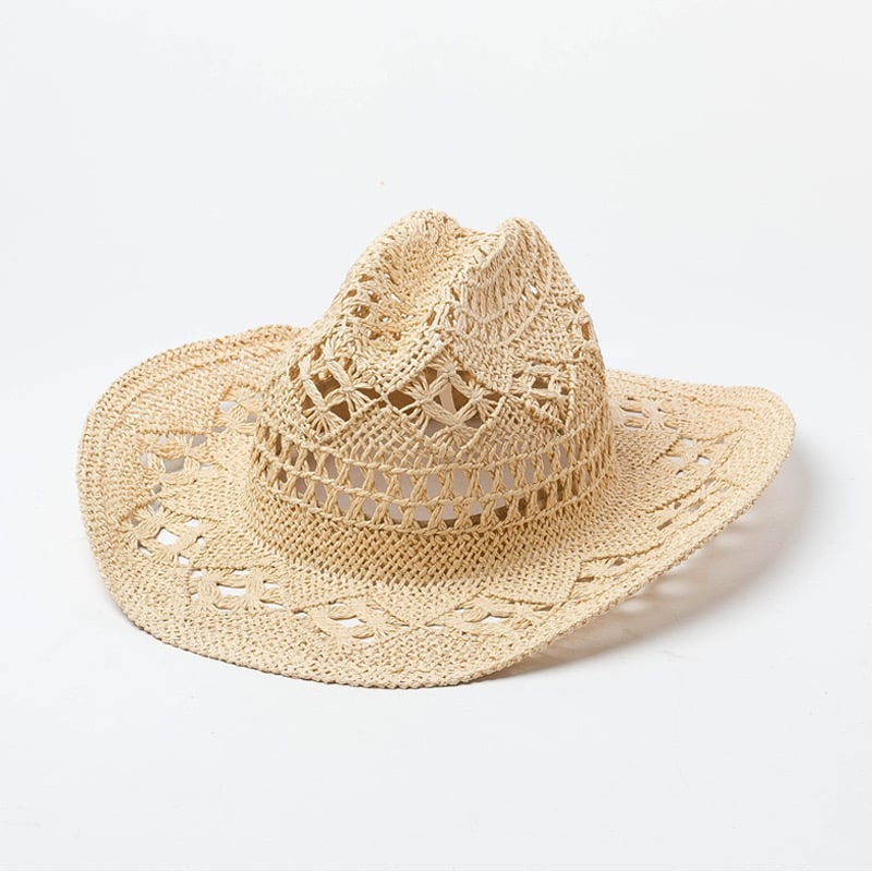 Outdoor Hollow Woven Straw Hat