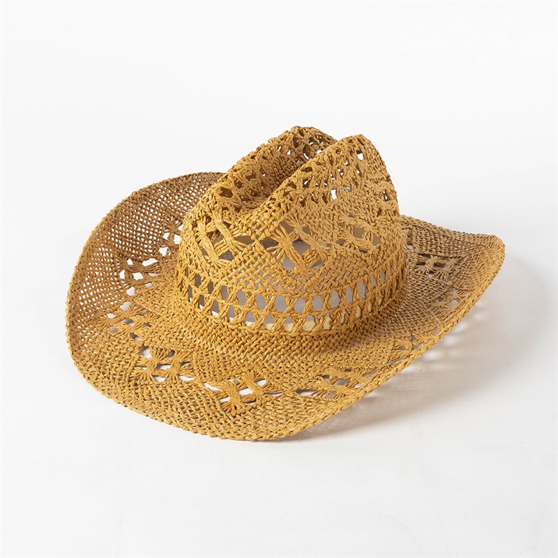 Outdoor Hollow Woven Straw Hat