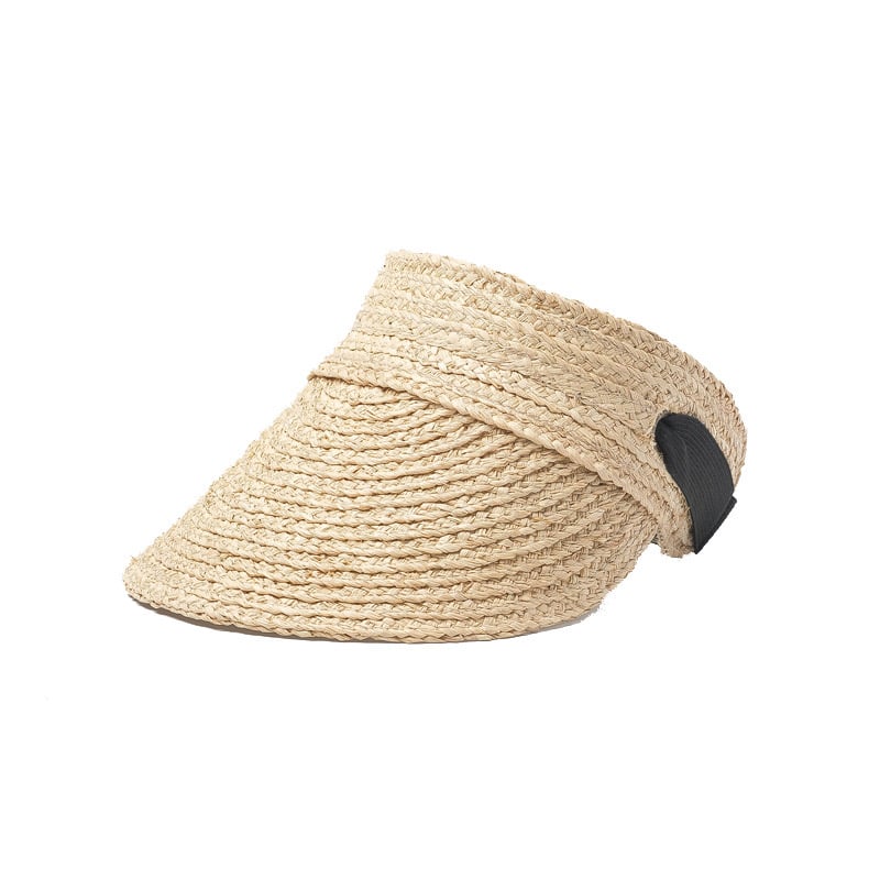 Elastic Band Raffia Hat