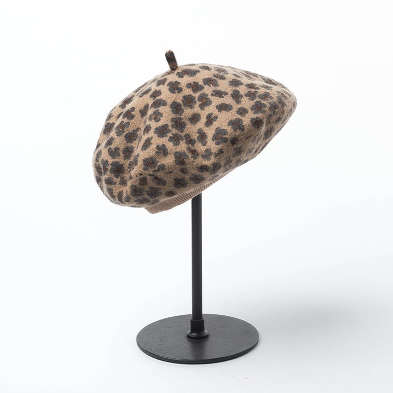 Adjustable Print Beret Hat