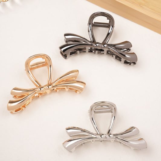 Bowknot Metal Middle Large Hair Claw Clip