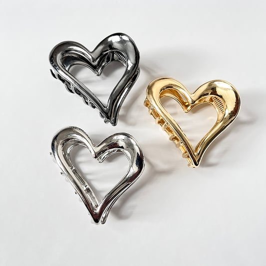 2024 New Korean Heart Shark Clips Hair Accessories