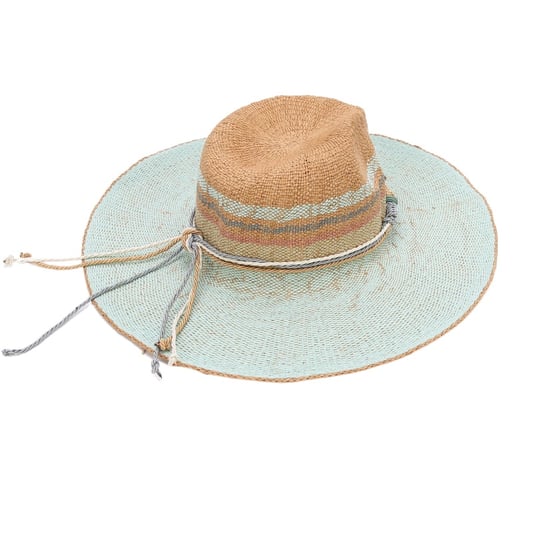 Hand Made Mint Green Paper Straw Hat