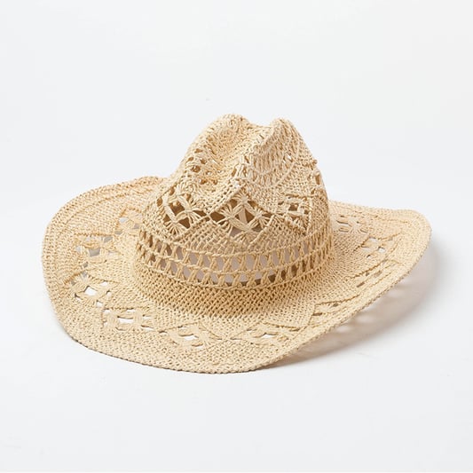 Outdoor Hollow Woven Straw Hat