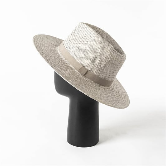 Lightweight Ribbon Straw Hat